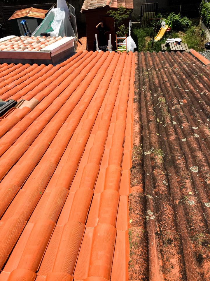 Nettoyage démoussage toiture et hydrofuge maison Toulouse Occitanie